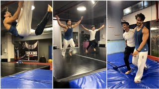 Amazing Flip Stunt Siddharth Nigam and Tiger Shroff
