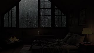 Rain Sounds for Sleeping - Relax and Fall Into Deep Sleep with Heavy Rain & Thunder Outside Window