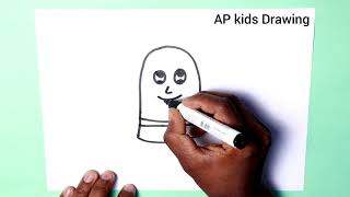 Easy Drawing ! how to draw cute ice cream step by step doodle art on paper for kids