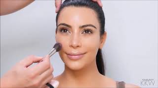 Kim Kardashian | The Perfect Makeup Routine | Complete Foundation, Contour, and Highlight Tutorial