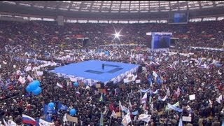 Thousands turn out for Putin in Moscow