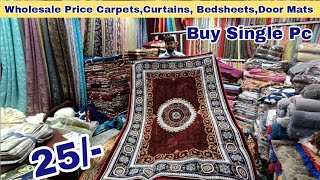 Hyderabad Premium Quality Carpets, Bedsheets, Curtains, Door Mats in Wholesale Price ₹25 Single Pc