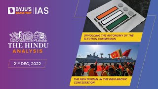'The Hindu' Newspaper Analysis for 21 Dec 2022 | Current Affairs for Today | UPSC Prelims & IAS Prep