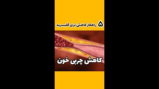 کاهش چربی خون با پنج راهکار آسان ( کاهش تری گلیسرید)