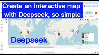 Create An Interactive Map With Deepseek | AI mapping | Google Colab