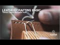 (DIY LEATHER CRAFT) CARA MENJAHIT KULIT MANUAL TANPA MESIN | How To Leather Saddle Stitching