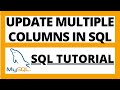 Update multiple column values in SQL using single query | Mysql tutorial