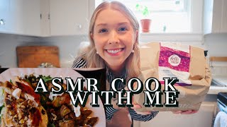 ASMR cook with me | lemon chicken from hello fresh