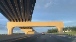 Driving on interstate 4 in orlando after Hurricane Idalia