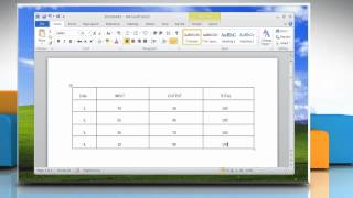Microsoft® Word 2010: Create a template based on document on Windows® XP