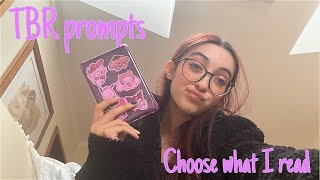 TBR prompts choose what i read next| (a lot of yapping 😌🙁😆)