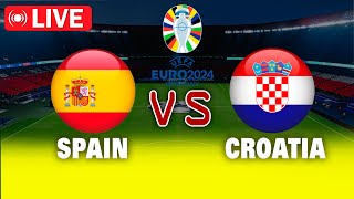🔴LIVE | SPAIN vs CROATIA full match | UEFA Euro Cup 2024 | Game play PES 2021