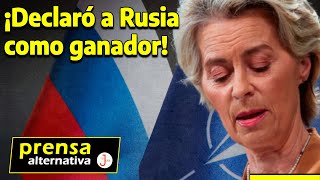 Jefa europea aceptó la rendición de la OTAN!