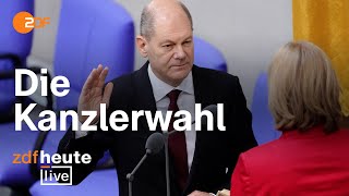 Olaf Scholz wird Bundeskanzler: So laufen Wahl und Vereidigung | ZDFheute live