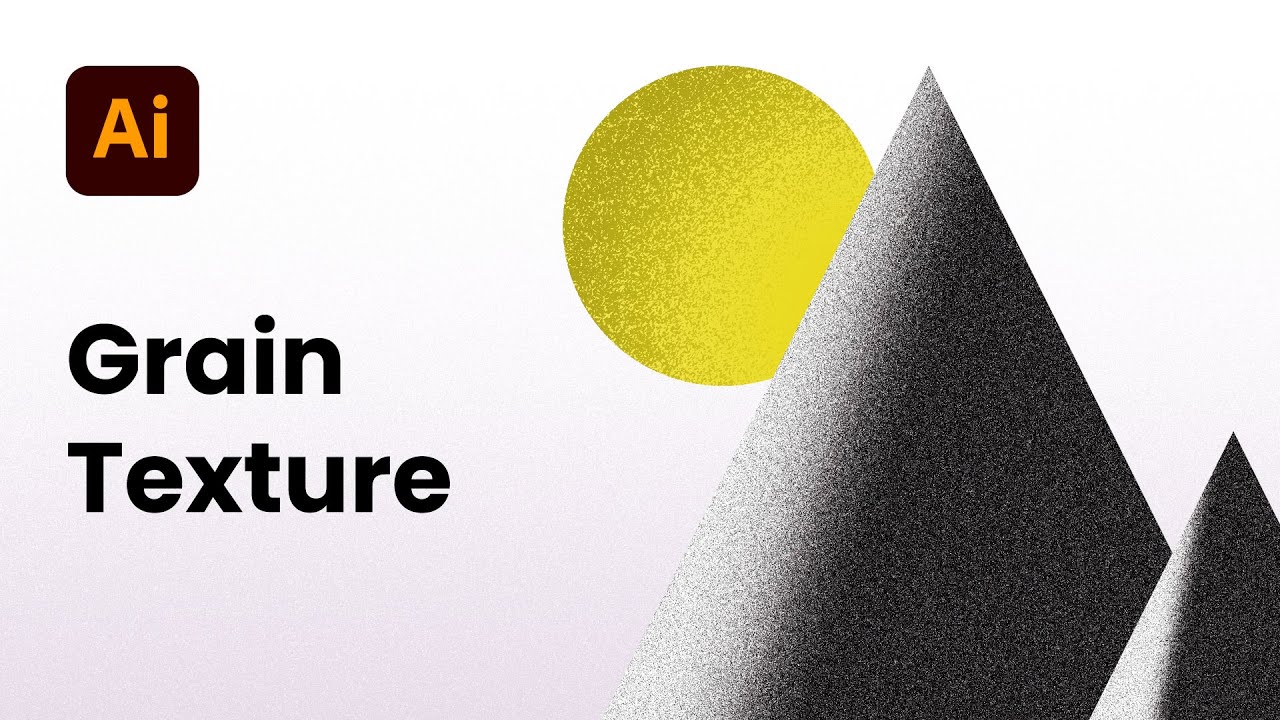 Transform Flat Vector Art With Grain Texture In Illustrator Youtube