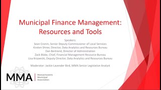 Municipal Finance Management: Resources and Tools