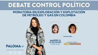 Debate de control político a la Ministra de Minas y a la Ministra de Medio Ambiente