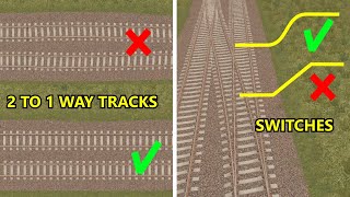 How to Quickly Build Perfect Railway Switches and Transitions - Cities: Skylines Tutorial