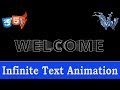 Infinite Text Effect Css Animation | Cool css effects | Css animation tutorial