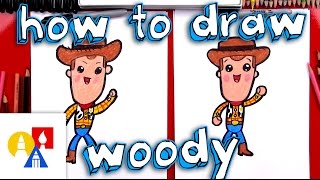 How To Draw Cartoon Woody From Toy Story