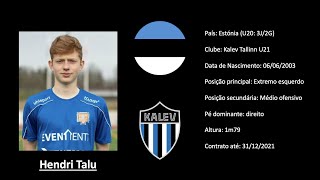 Hendri Talu (Kalev Tallinn / Estonia) 2021 highlights [Player Spotlight]