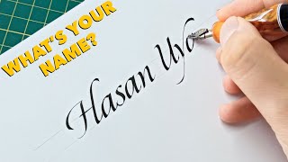 10 CALLIGRAPHERS WRITING THEIR NAME IN CALLIGRAPHY | WAC S2