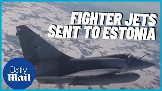 Fighter jets: 'Reassurance' arrives as NATO also sends troops and tanks to Estonia
