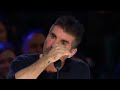 Golden Buzzer Simon Cowell Crying To Hear The Song November Rain Homeless On The Big World Stage