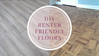 Renter friendly floors | DIY | TIERA LOVELLE