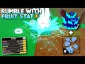 Low Level PVP using Rumble with FRUIT STATS #10 (Blox Fruits)