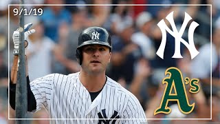 Oakland A’s @ New York Yankees | Game Highlights | 9/1/19