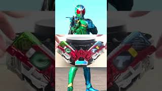 CSMダブルドライバー　仮面ライダーダブル サイクロントリガーに変身!