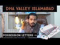 DHA VALLEY Islamabad Latest Information About Balloting And Possession Letters