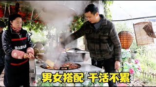 26斤兔肉幺妹炒成麻辣兔丁,虽有点失误,但男朋友说味道还是一样好