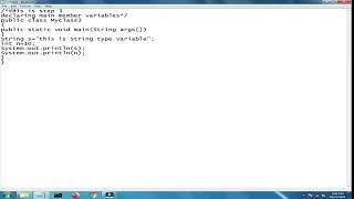Main member variable Urdu/Hindi || Java programming part 4
