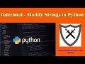 Isdecimal - Modify Strings in Python