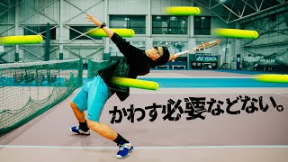 鉄壁のボレー　〜速いボールを簡単に返す方法〜　【ジュエ インドア テニス】