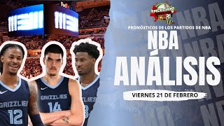 PRONÓSTICOS DEPORTIVOS - FAVORITOS DE LA NBA DEL VIERNES 21 DE FEBRERO DE 2025