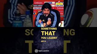 Maradona was shocked by a question from an English reporter. #shorts #funny #speech