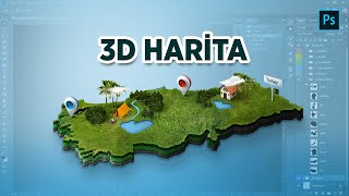 3D HARİTA YAPIMI: Photoshop ile Haritalarınıza Boyut Katın!