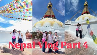 【ネパールVlog】#part4 ボダナートストゥーパ❤️💙💛💚🤍お揃いTシャツ🇳🇵世界遺産を周る1日午前編🌟#カトマンズ