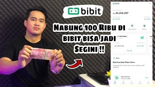 INVESTASI BIBIT 100 RIBU | CARA INVESTASI DI BIBIT MODAL 100 RIBU !!