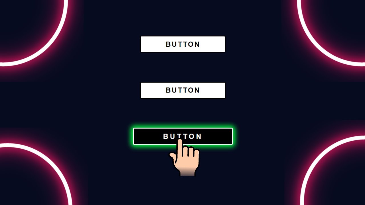 Css Button Hover Glow Effect Html Css Youtube