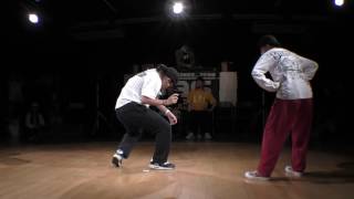 エンジェライズ(Ringo Winbee \u0026 Rio) vs 健翔 BEST8 KIDS / WDC 2016 KANTO 2on2 DANCE BATTLE