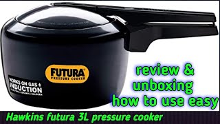 Hawkins Futura Hard Anodised Induction Compatible Pressure Cooker, 3 Litre how to use silent cooker