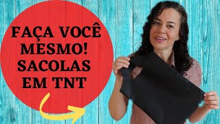 Como fazer SACOLA em TNT muito FÁCIL e RÁPIDO (DIY)