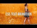 Simple text animation using html and css | CSS3 Animation Snippets