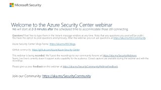 Azure Security Center webinar: Azure Defender for SQL