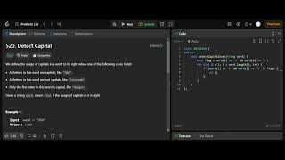 Simple solution to Detect Capital - LeetCode No. 520 #coding #coder #dsa #leetcode #leetcodesolution