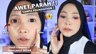 OBMT MAYBELLINE / TUTORIAL MAKEUP SIMPLE TAPI AWET !! CUMA PAKAI BEDAK BISA FLAWLESS \u0026 FULL COVERAGE